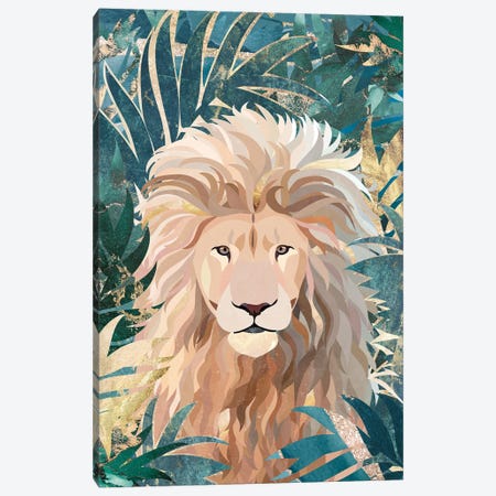 Leo Ion In The Jungle Canvas Print #MVS83} by Sarah Manovski Canvas Wall Art