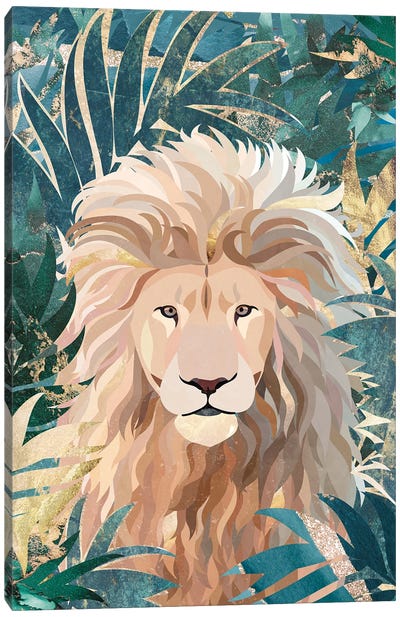 Leo Ion In The Jungle Canvas Art Print - Leo Art