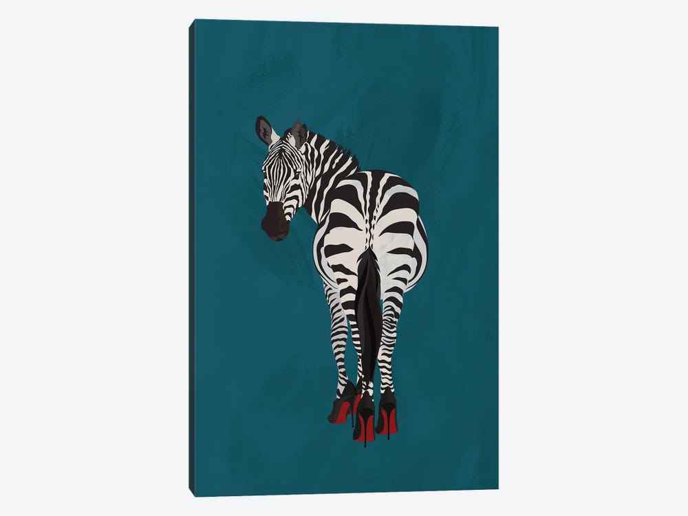 Fashion Zebra In Heels by Sarah Manovski 1-piece Art Print