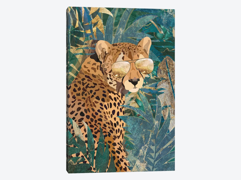 Cool Cheetah In The Jungle by Sarah Manovski 1-piece Canvas Art