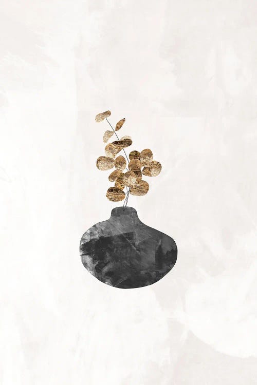 Gold Eucalyptus Plant I by Sarah Manovski wall art