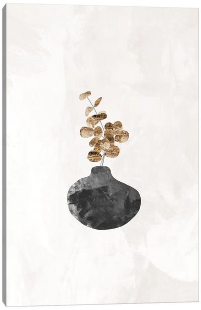 Gold Eucalyptus Plant I Canvas Art Print - Sarah Manovski