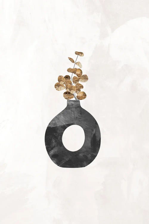 Gold Eucalyptus Plant II by Sarah Manovski wall art