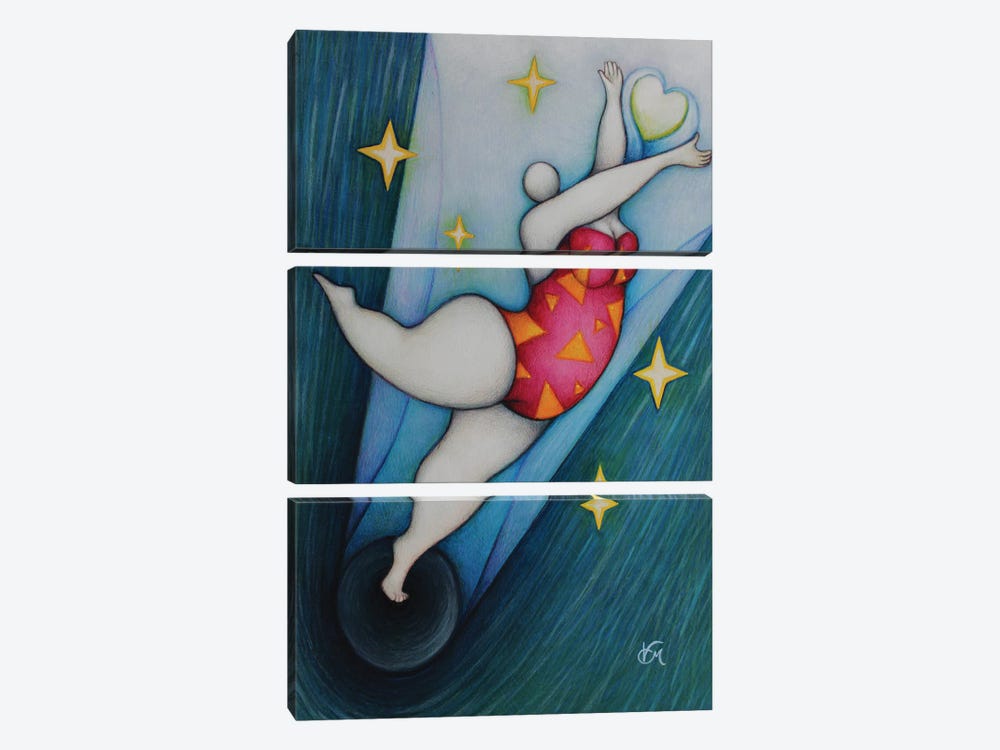 Amélie's Courage by Massimo Vittoriosi 3-piece Canvas Art