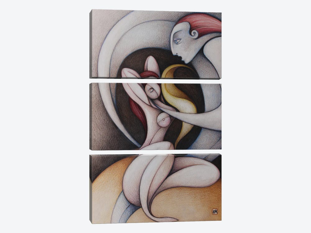 Danae II by Massimo Vittoriosi 3-piece Canvas Wall Art