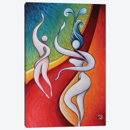 Dancing In The Fire Canvas Print #MVT19} by Massimo Vittoriosi Canvas Artwork