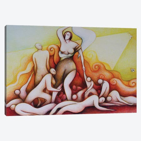 Freedom Leads The People Canvas Print #MVT26} by Massimo Vittoriosi Canvas Artwork