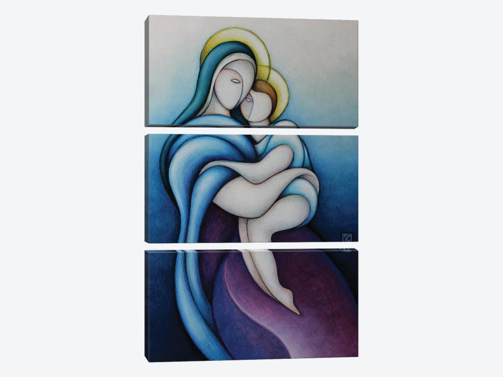 Heavenly Mother by Massimo Vittoriosi 3-piece Canvas Art Print