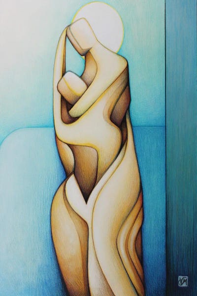 A Love In The Moonlight by Massimo Vittoriosi metal wall art