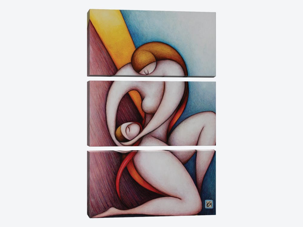 Judith And Holofernes by Massimo Vittoriosi 3-piece Canvas Artwork