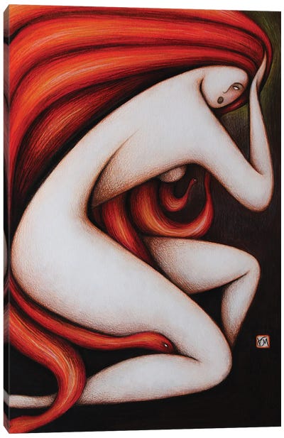 Medusa Canvas Art Print - Massimo Vittoriosi