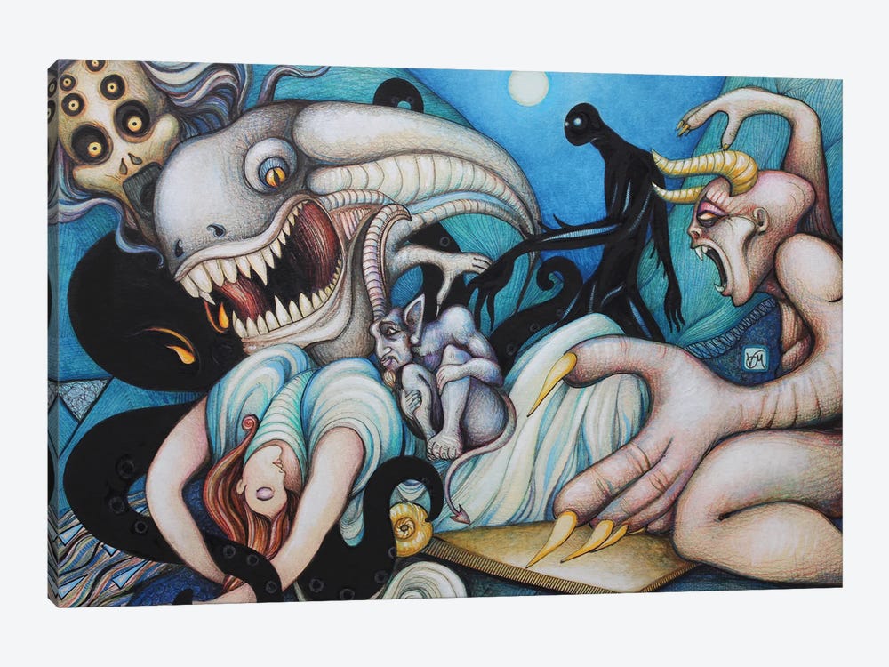 Nightmares by Massimo Vittoriosi 1-piece Canvas Wall Art