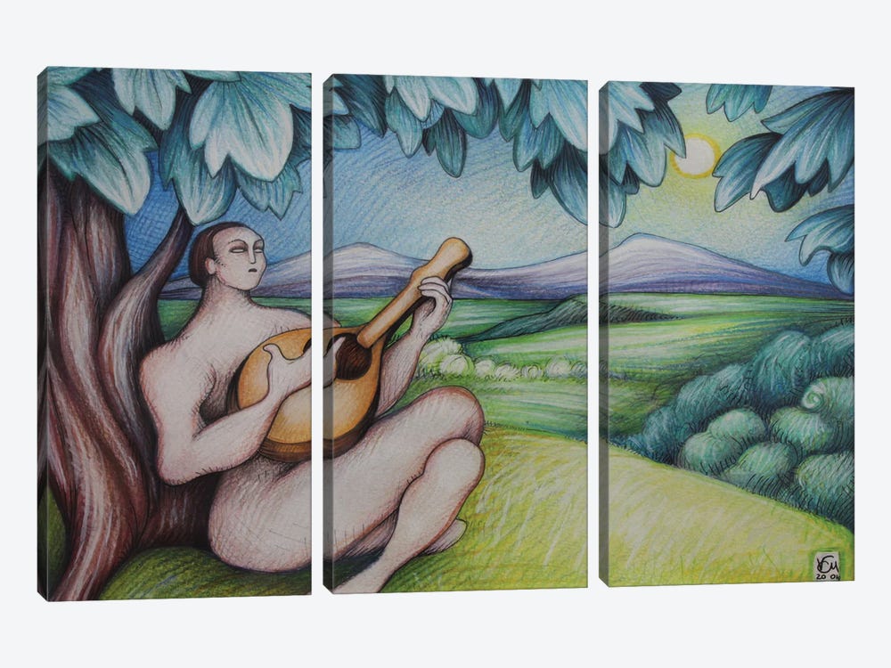 Solitary Song by Massimo Vittoriosi 3-piece Art Print