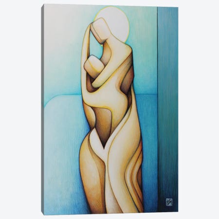A Love In The Moonlight Canvas Print #MVT3} by Massimo Vittoriosi Art Print