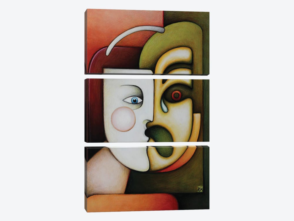 The Inner Voice by Massimo Vittoriosi 3-piece Canvas Print