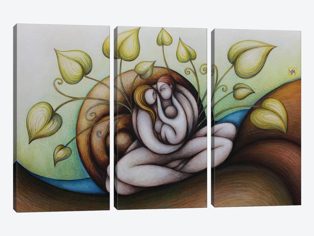 The Meaning Of Life II by Massimo Vittoriosi 3-piece Canvas Artwork