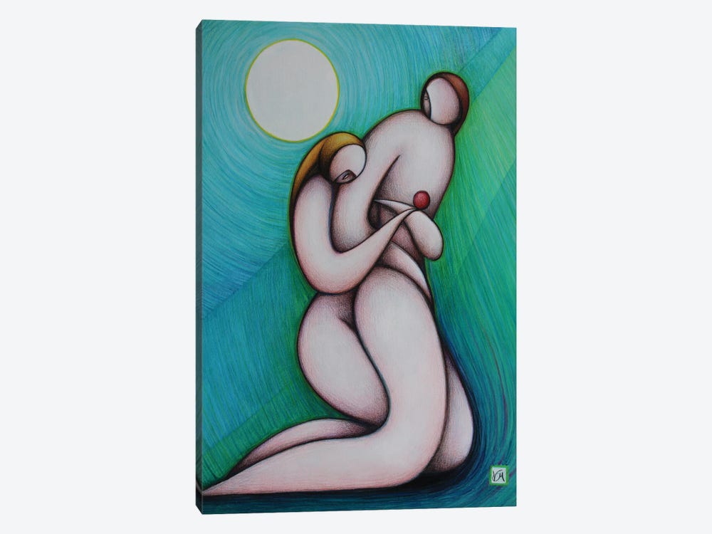 Adam And Eve II by Massimo Vittoriosi 1-piece Canvas Wall Art