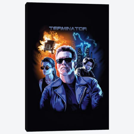 Terminator Canvas Print #MVX8} by Mr. Melville Canvas Print