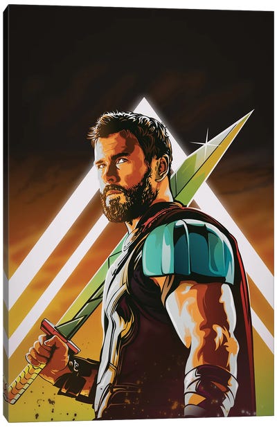 Thor Canvas Art Print - Superhero Art