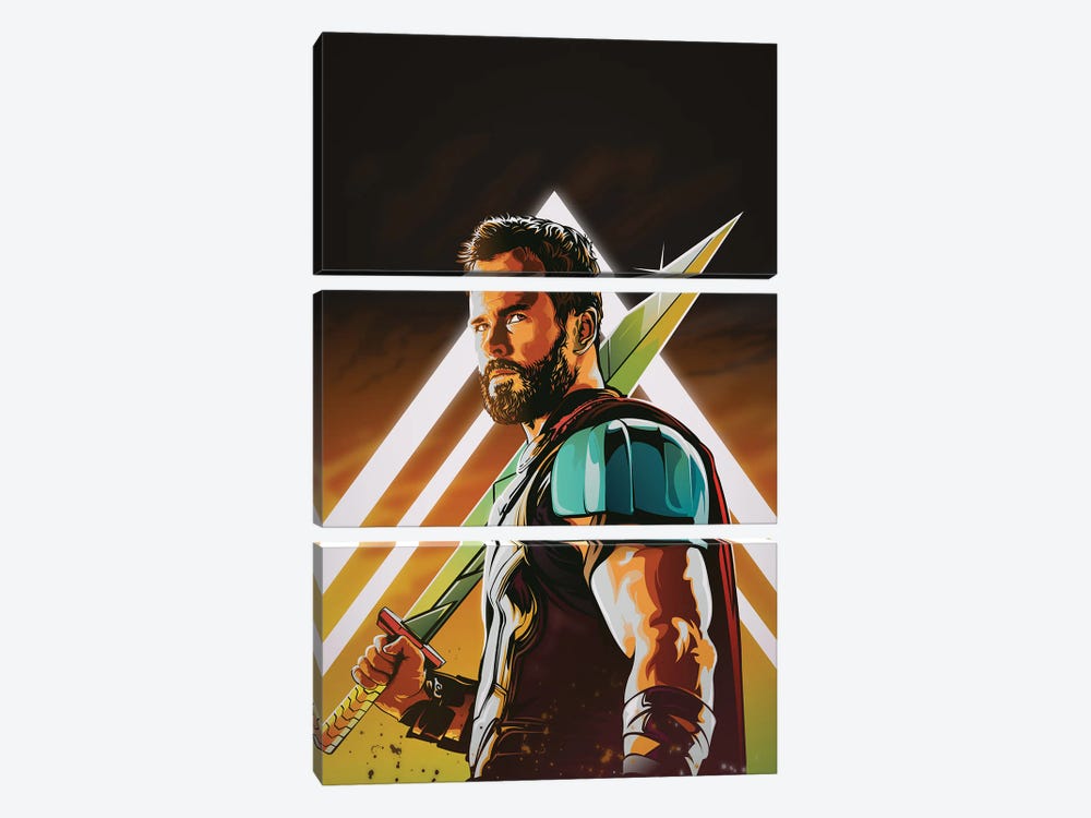 Thor by Mr. Melville 3-piece Canvas Art