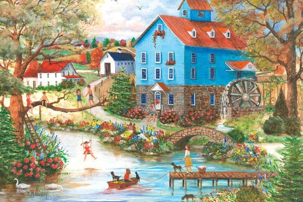 Mary Ann Vessey: Mill Pond Frolics by Mary Ann Vessey