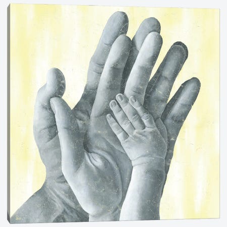 Hold On Family Hands Canvas Print #MVZ13} by Margarita Stepanova Canvas Art