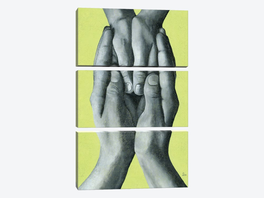 Bonds Of Freedom by Margarita Stepanova 3-piece Canvas Print