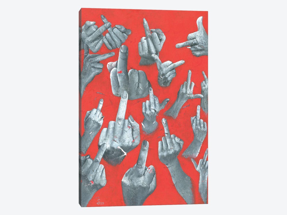 Fuck You by Margarita Stepanova 1-piece Canvas Print