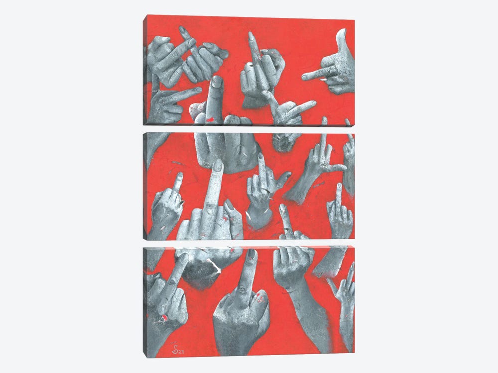 Fuck You by Margarita Stepanova 3-piece Art Print