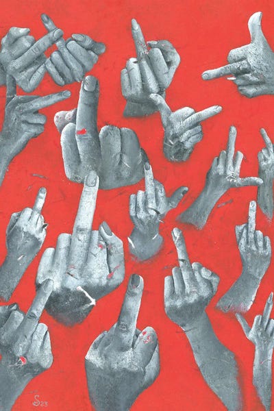 Unexpected Red: Fuck You by Margarita Stepanova