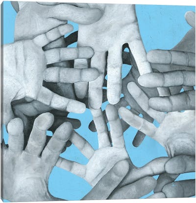 Tell Me The Blue Canvas Art Print - Margarita Stepanova