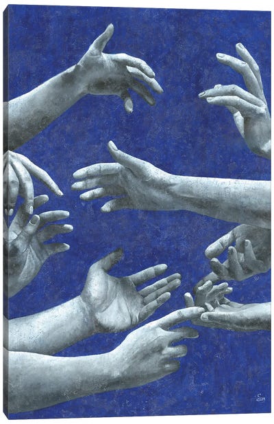 Unity's Touch Canvas Art Print