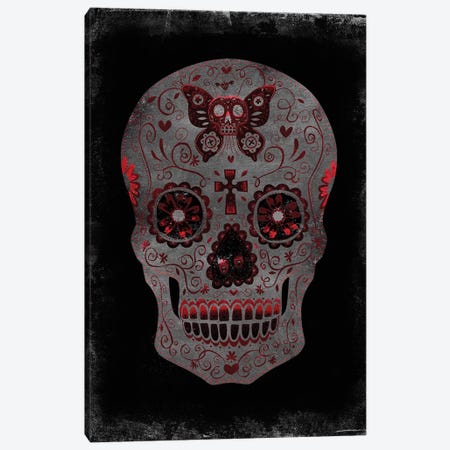 Day Of The Dead In Red Canvas Print #MWA5} by Martin Wagner Art Print