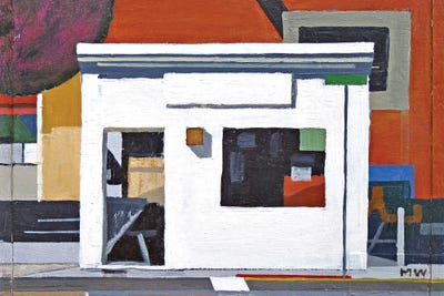 La Casa Blanca (Abstract) by Michael Ward gallery poster