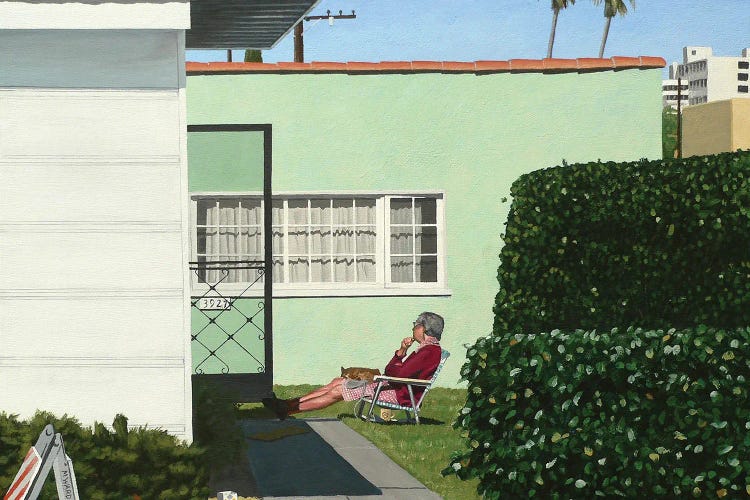 Interrupted Knitting by Michael Ward wall art