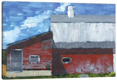 Michigan Barn IV (Abstract) Canvas Art Print - Michigan Art