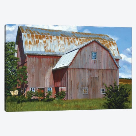 Michigan Barn VI Canvas Print #MWD33} by Michael Ward Canvas Art Print