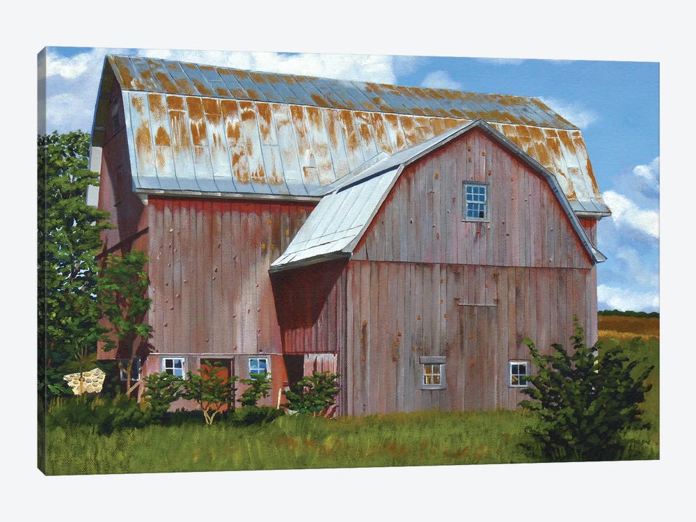 Michigan Barn VI by Michael Ward 1-piece Canvas Art