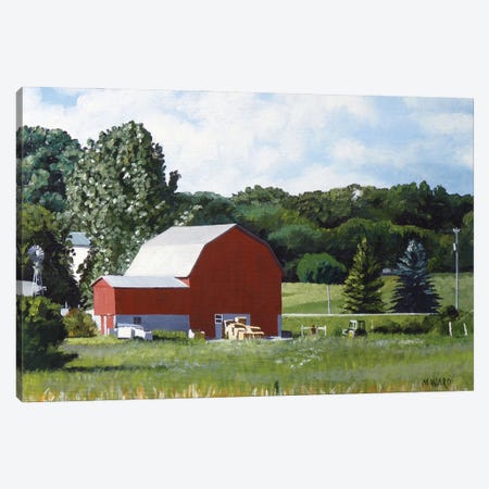 Michigan Barn I Canvas Print #MWD34} by Michael Ward Canvas Wall Art