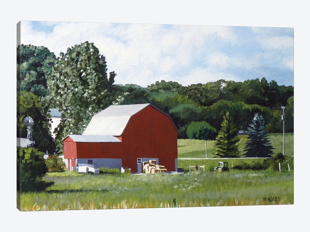 Michigan Barn I by Michael Ward 1-piece Canvas Print