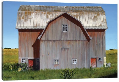 Michigan Barn II Canvas Art Print - Michael Ward