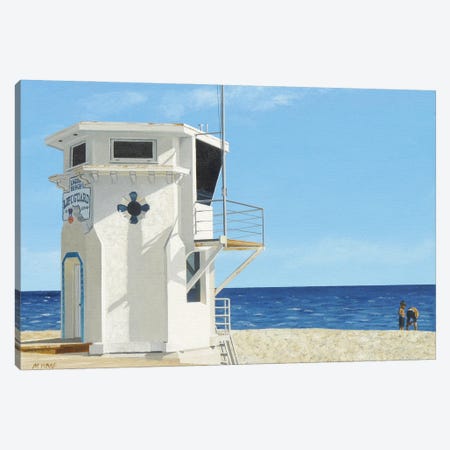 Moderate Surf Canvas Print #MWD36} by Michael Ward Canvas Artwork