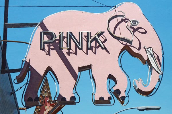 Michael Ward: Pink Elephant by Michael Ward