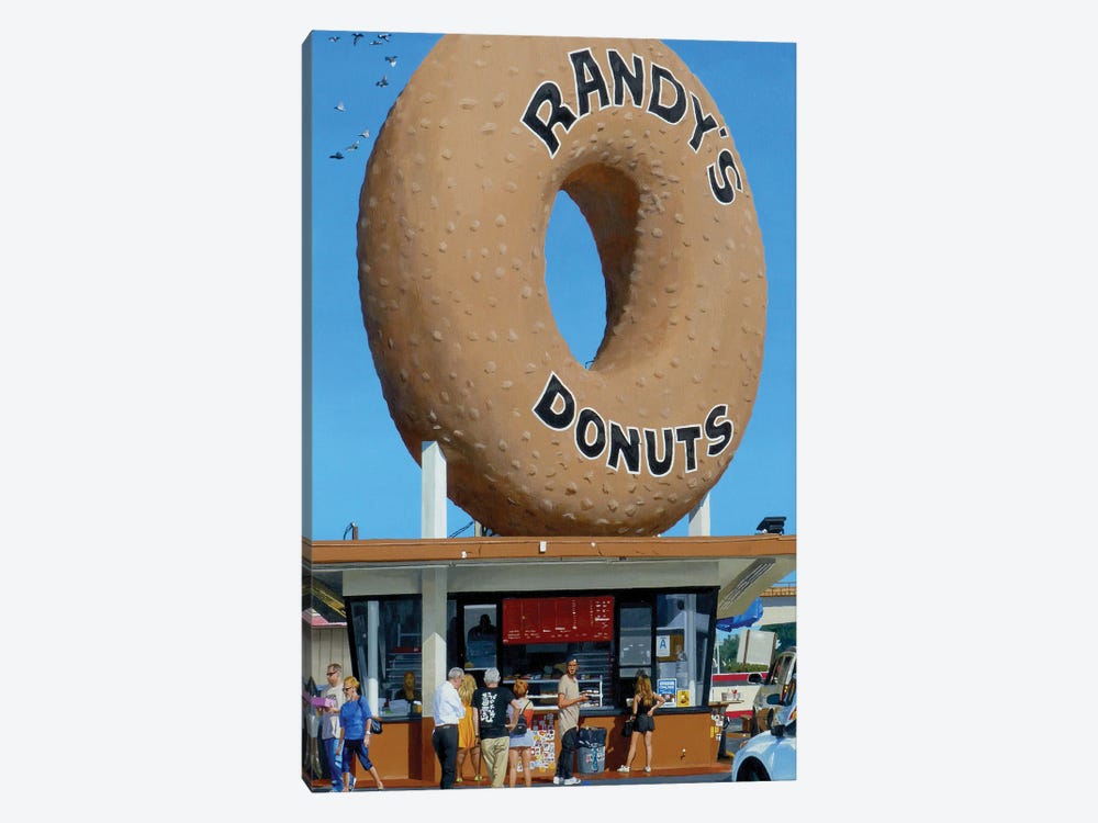 Randy's Donuts by Michael Ward 1-piece Canvas Artwork