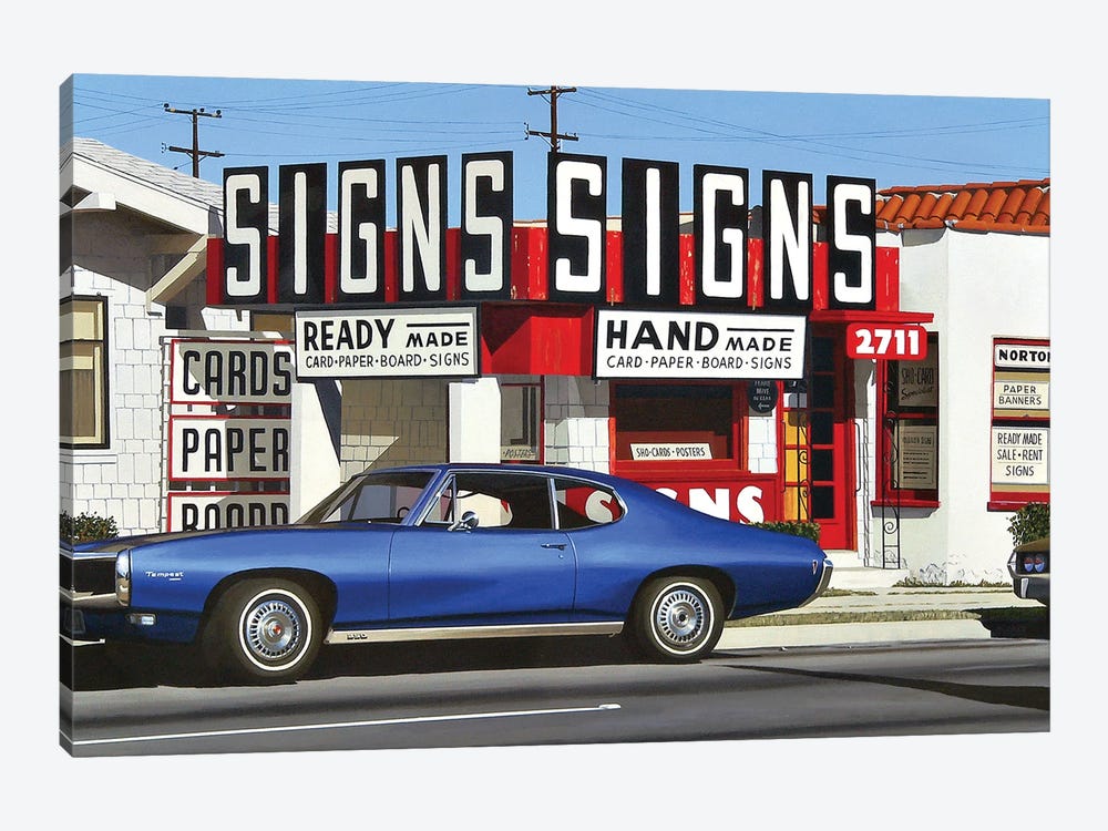 Signs Signs by Michael Ward 1-piece Canvas Art Print