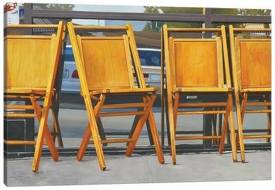 Four Chairs Canvas Art Print - Michael Ward