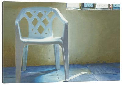 El Tuito Chair Canvas Art Print - Green Art