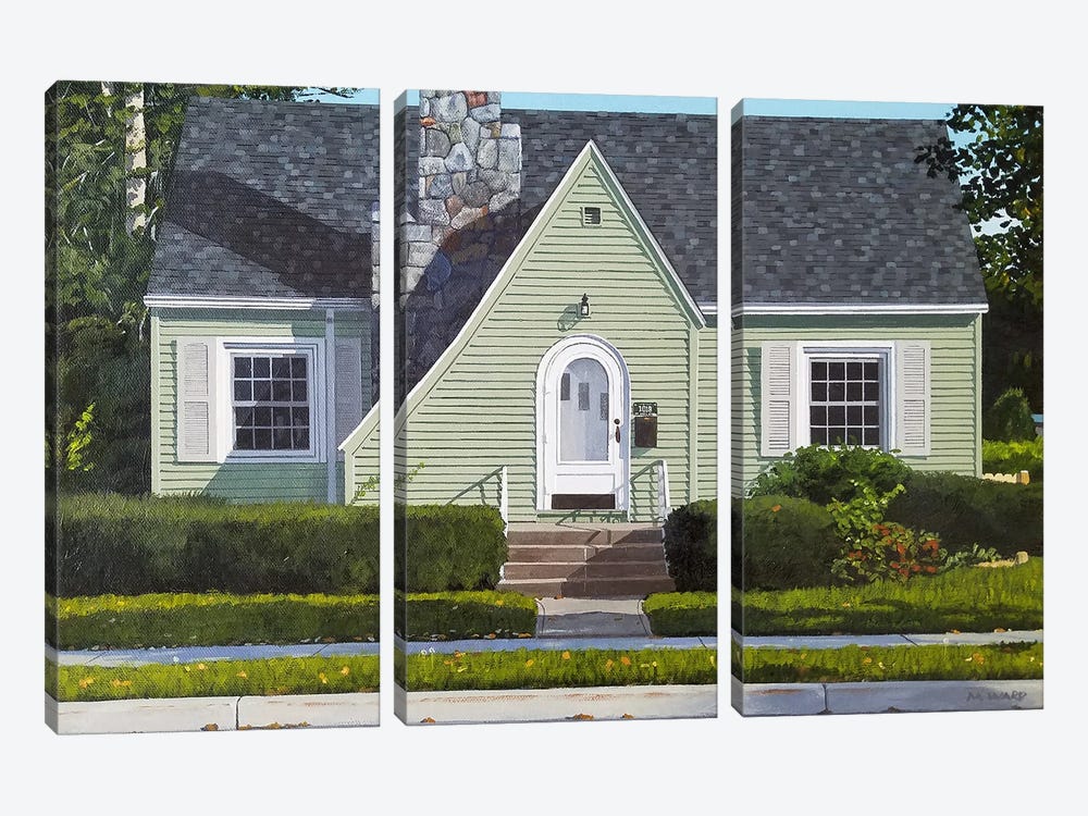 Front Street House by Michael Ward 3-piece Canvas Art