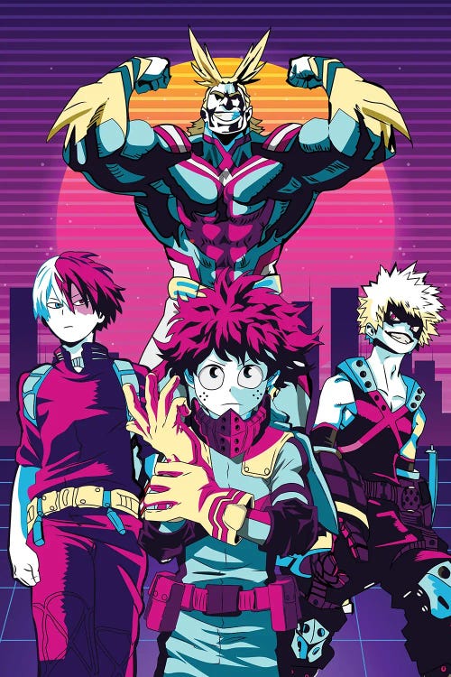 My Hero Academia 80s Retro