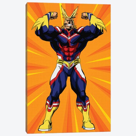 My Hero Academia All Might Canvas Print #MWJ114} by Mounier Wanjak Canvas Artwork